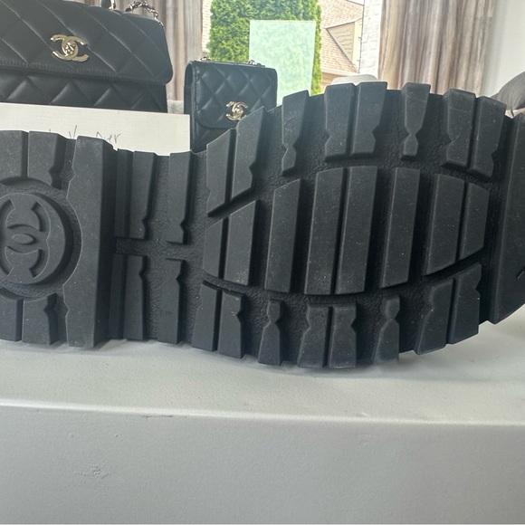 CHANEL
2023 Interlocking CC Logo Combat Boots - Picture 8 of 16